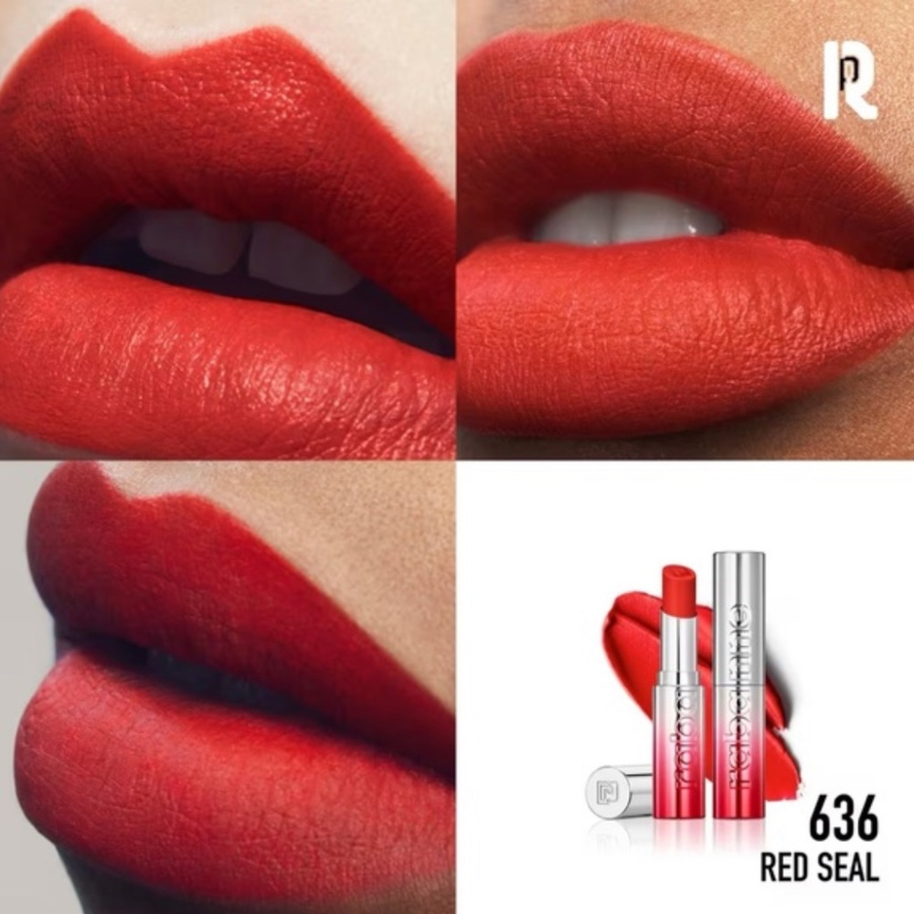❤️3 for $30❤️ Rabanne Famous Lipcolor Matte Lipstick mini in 636 Red Seal - Picture 6 of 10